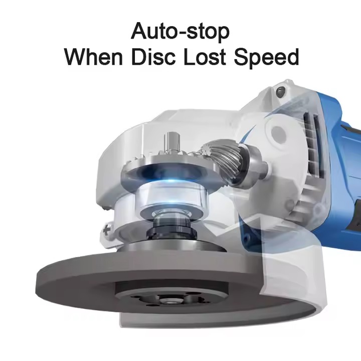 CORDLESS BRUSHLESS ANGLE GRINDER 5 INCH 20 VOLT WITH 2 BATTERIES AND CHARGER