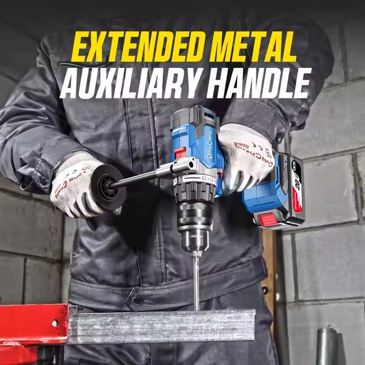 CORDLESS BRUSHLESS DRILL 20 VOLT 16 ML 120 NM WITH 2 BATTERIES 4 AMP AND CHARGER