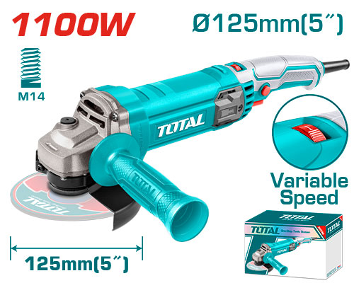 ANGLE GRINDER 5 INCH 1100 WATT VARIABLE SPEED