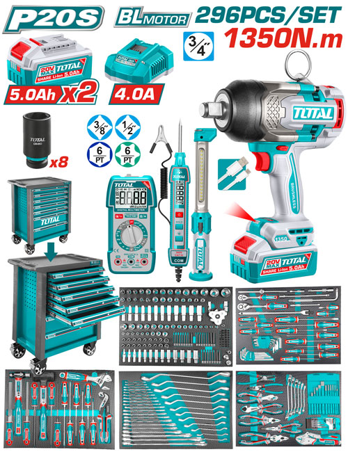 296 PCS TOOL CHEST SET