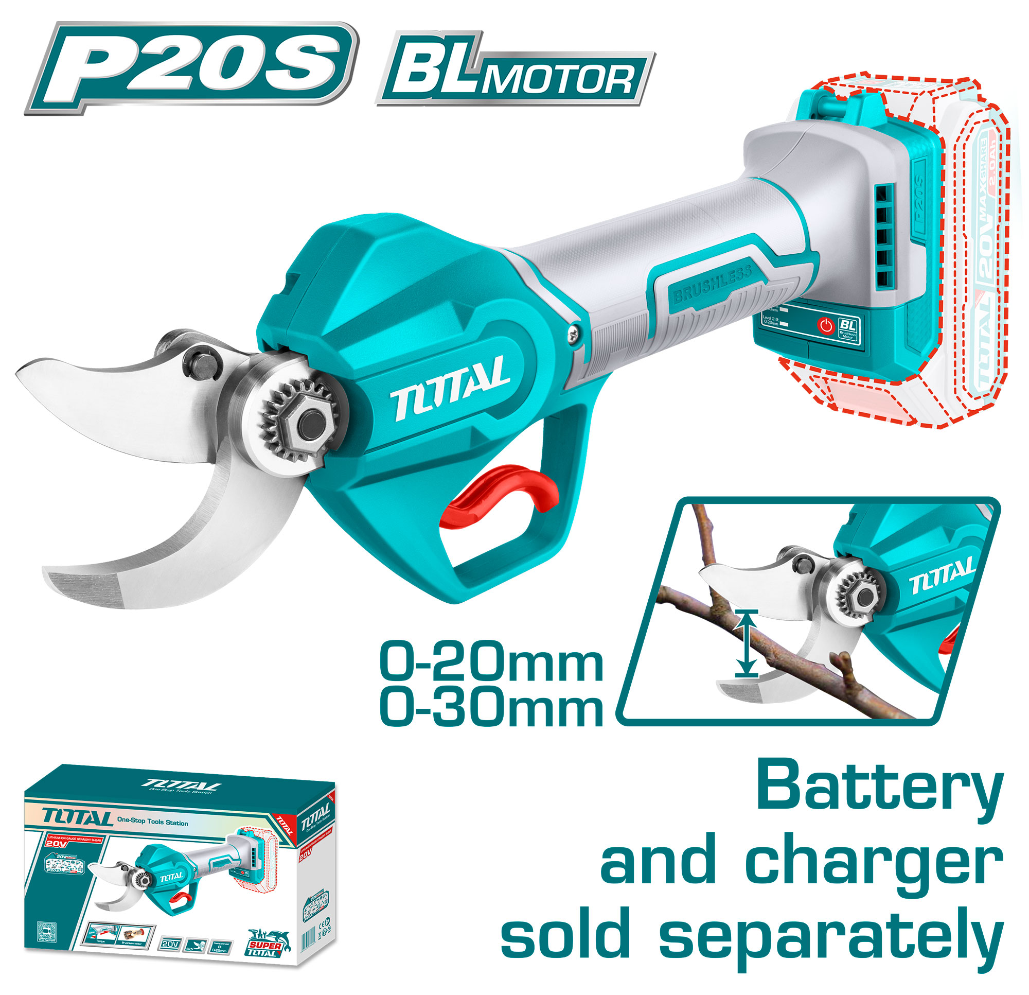 CORDLESS GUAGE STREAIGHT SHEAR 20 VOLT HEAVY DUTY WITHOUT BATTERY AND CHARGER