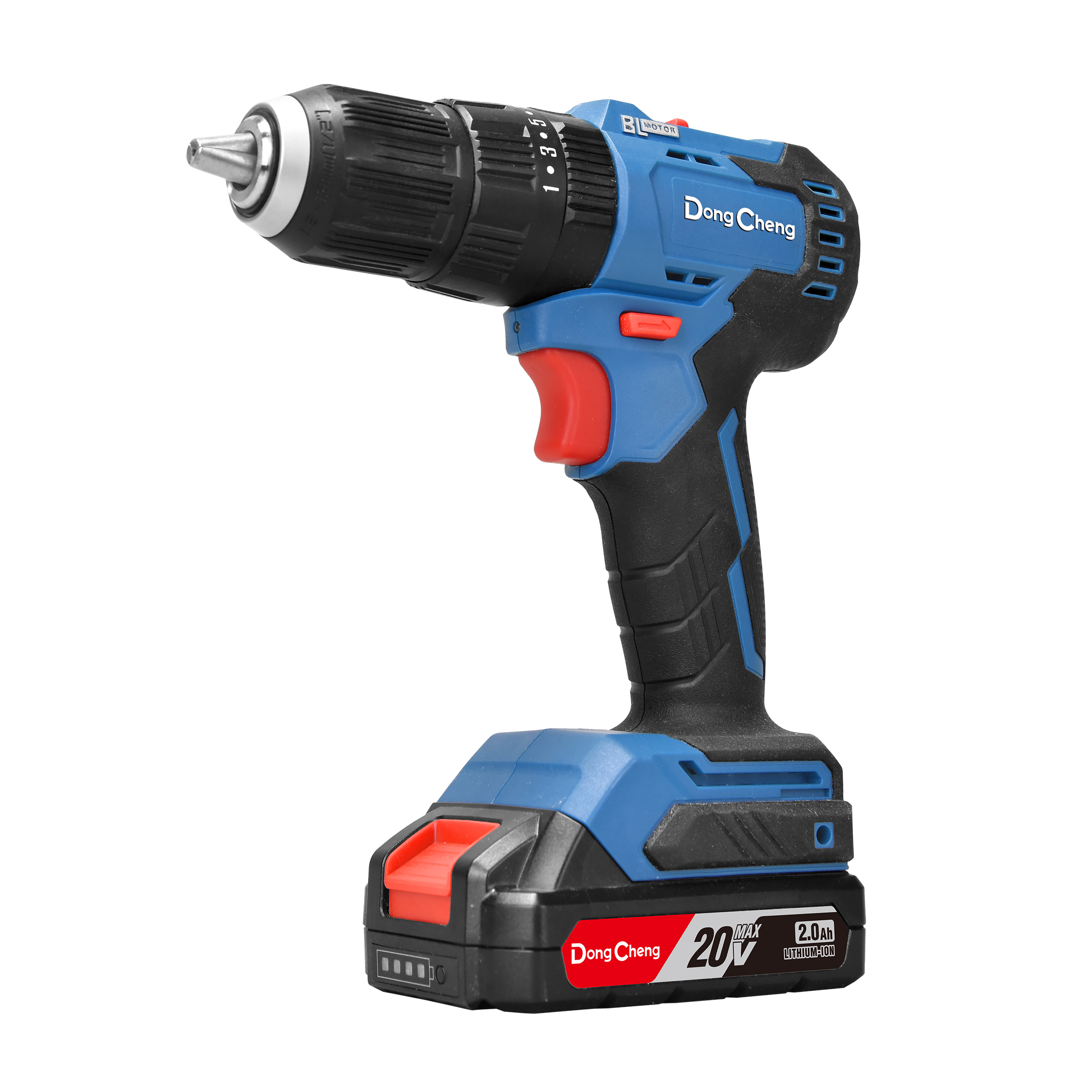 CORDLESS BRUSHLESS IMPACT DRILL 20 VOLT 50 NM WITH 2 BATTERIES AND CHARGER