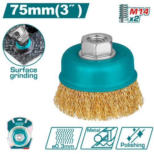 WIRE CUP BRUSHES 75mm