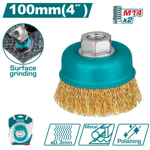 WIRE CUP BRUSHES 100mm